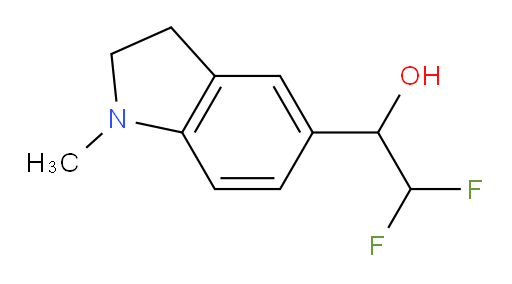 2,2-difluoro-1-(1-methyl-2,3-dihydro-1H-indol-5-yl)ethan-1-ol
