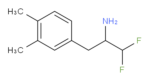 3-(3,4-dimethylphenyl)-1,1-difluoropropan-2-amine