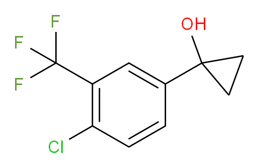1-[4-chloro-3-(trifluoromethyl)phenyl]cyclopropan-1-ol