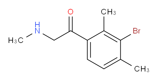 1-(3-bromo-2,4-dimethylphenyl)-2-(methylamino)ethan-1-one
