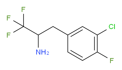 3-(3-chloro-4-fluorophenyl)-1,1,1-trifluoropropan-2-amine