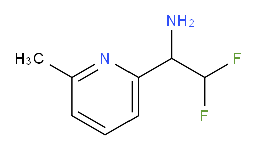 2,2-difluoro-1-(6-methylpyridin-2-yl)ethan-1-amine