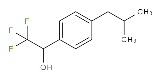 2,2,2-trifluoro-1-[4-(2-methylpropyl)phenyl]ethan-1-ol