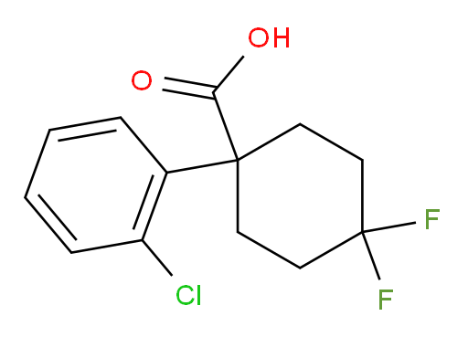 1-(2-chlorophenyl)-4,4-difluorocyclohexane-1-carboxylic acid