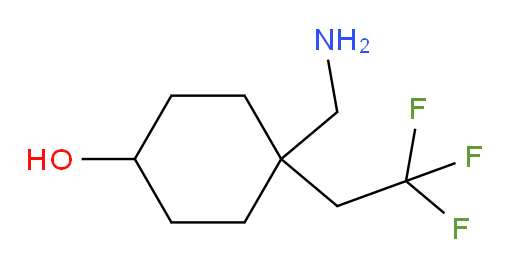 4-(aminomethyl)-4-(2,2,2-trifluoroethyl)cyclohexan-1-ol