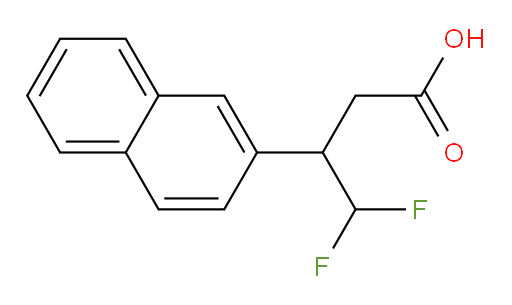 4,4-difluoro-3-(naphthalen-2-yl)butanoic acid