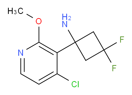 1-(4-chloro-2-methoxypyridin-3-yl)-3,3-difluorocyclobutan-1-amine