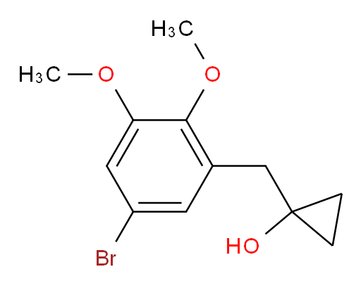 1-[(5-bromo-2,3-dimethoxyphenyl)methyl]cyclopropan-1-ol