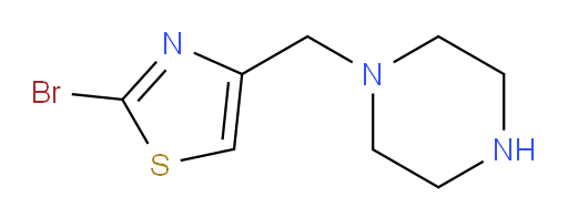 1-[(2-bromo-1,3-thiazol-4-yl)methyl]piperazine