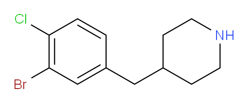 4-[(3-bromo-4-chlorophenyl)methyl]piperidine