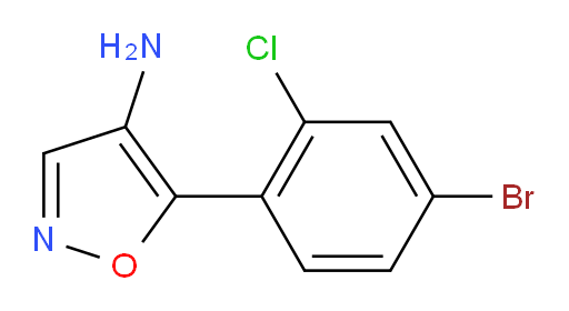 5-(4-bromo-2-chlorophenyl)-1,2-oxazol-4-amine