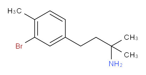 4-(3-bromo-4-methylphenyl)-2-methylbutan-2-amine