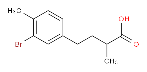 4-(3-bromo-4-methylphenyl)-2-methylbutanoic acid