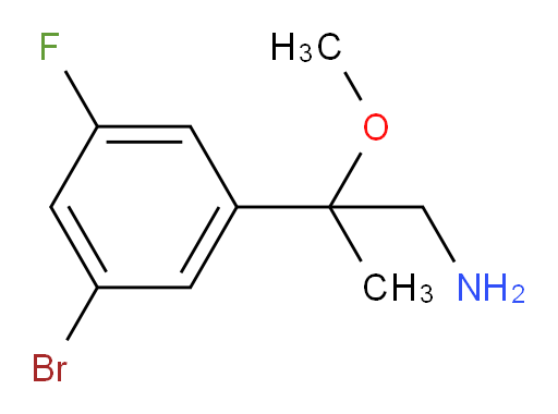 2-(3-bromo-5-fluorophenyl)-2-methoxypropan-1-amine