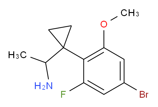 1-[1-(4-bromo-2-fluoro-6-methoxyphenyl)cyclopropyl]ethan-1-amine