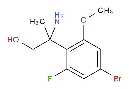 2-amino-2-(4-bromo-2-fluoro-6-methoxyphenyl)propan-1-ol