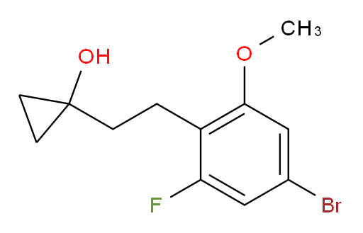 1-[2-(4-bromo-2-fluoro-6-methoxyphenyl)ethyl]cyclopropan-1-ol