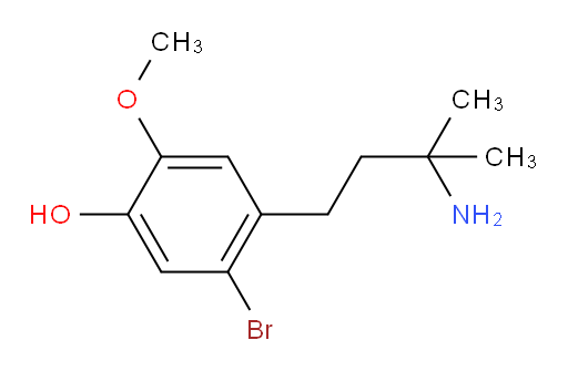 4-(3-amino-3-methylbutyl)-5-bromo-2-methoxyphenol