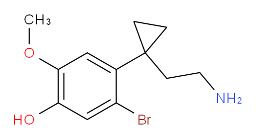 4-[1-(2-aminoethyl)cyclopropyl]-5-bromo-2-methoxyphenol