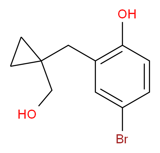 4-bromo-2-{[1-(hydroxymethyl)cyclopropyl]methyl}phenol
