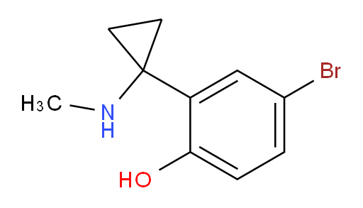 4-bromo-2-[1-(methylamino)cyclopropyl]phenol