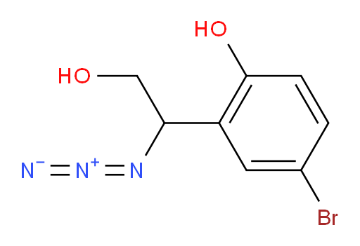 2-(1-azido-2-hydroxyethyl)-4-bromophenol