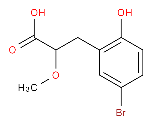 3-(5-bromo-2-hydroxyphenyl)-2-methoxypropanoic acid