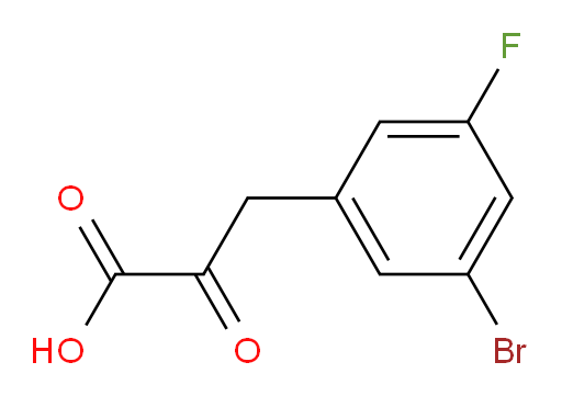 3-(3-bromo-5-fluorophenyl)-2-oxopropanoic acid