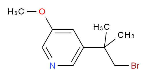 3-(1-bromo-2-methylpropan-2-yl)-5-methoxypyridine