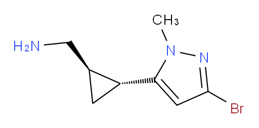 rac-[(1R,2R)-2-(3-bromo-1-methyl-1H-pyrazol-5-yl)cyclopropyl]methanamine