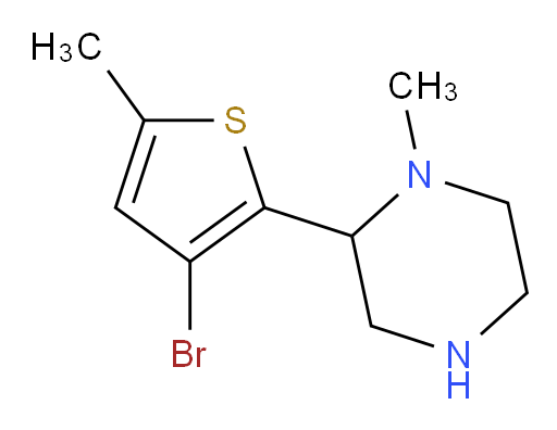 2-(3-bromo-5-methylthiophen-2-yl)-1-methylpiperazine
