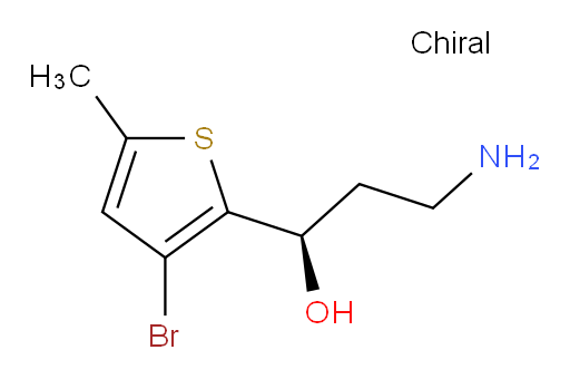 (1R)-3-amino-1-(3-bromo-5-methylthiophen-2-yl)propan-1-ol