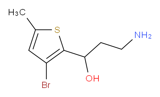 3-amino-1-(3-bromo-5-methylthiophen-2-yl)propan-1-ol