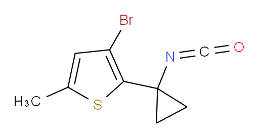 3-bromo-2-(1-isocyanatocyclopropyl)-5-methylthiophene