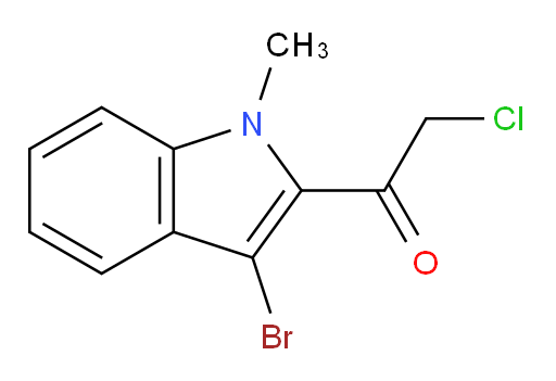 1-(3-bromo-1-methyl-1H-indol-2-yl)-2-chloroethan-1-one