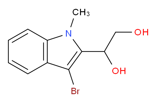 1-(3-bromo-1-methyl-1H-indol-2-yl)ethane-1,2-diol