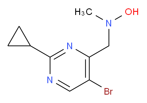 N-[(5-bromo-2-cyclopropylpyrimidin-4-yl)methyl]-N-methylhydroxylamine