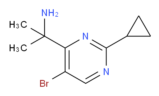 2-(5-bromo-2-cyclopropylpyrimidin-4-yl)propan-2-amine