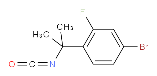 4-bromo-2-fluoro-1-(2-isocyanatopropan-2-yl)benzene
