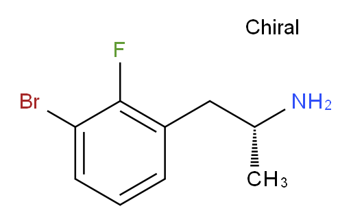 (2R)-1-(3-bromo-2-fluorophenyl)propan-2-amine