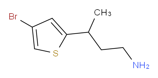 3-(4-bromothiophen-2-yl)butan-1-amine