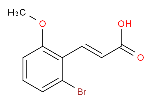 3-(2-bromo-6-methoxyphenyl)prop-2-enoic acid
