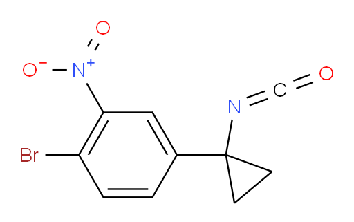 1-bromo-4-(1-isocyanatocyclopropyl)-2-nitrobenzene