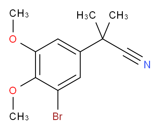 2-(3-bromo-4,5-dimethoxyphenyl)-2-methylpropanenitrile