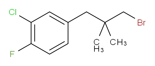 4-(3-bromo-2,2-dimethylpropyl)-2-chloro-1-fluorobenzene