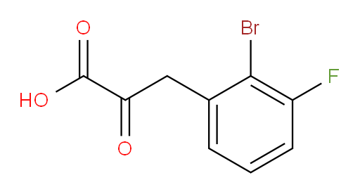 3-(2-bromo-3-fluorophenyl)-2-oxopropanoic acid