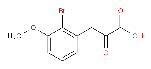 3-(2-bromo-3-methoxyphenyl)-2-oxopropanoic acid