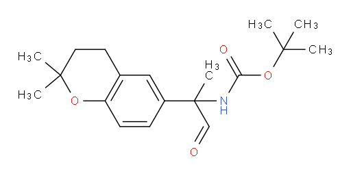 tert-butyl N-[2-(2,2-dimethyl-3,4-dihydro-2H-1-benzopyran-6-yl)-1-oxopropan-2-yl]carbamate