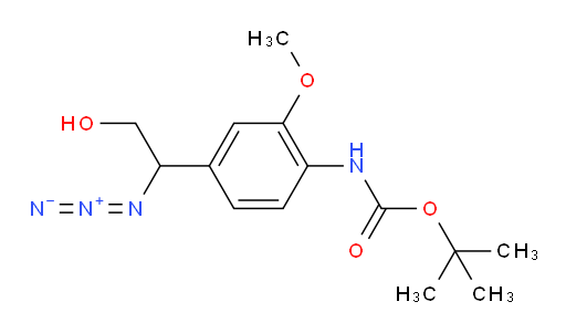 tert-butyl N-[4-(1-azido-2-hydroxyethyl)-2-methoxyphenyl]carbamate