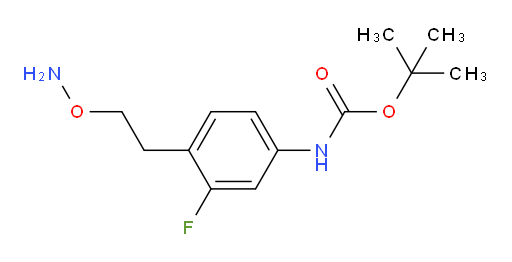 tert-butyl N-{4-[2-(aminooxy)ethyl]-3-fluorophenyl}carbamate